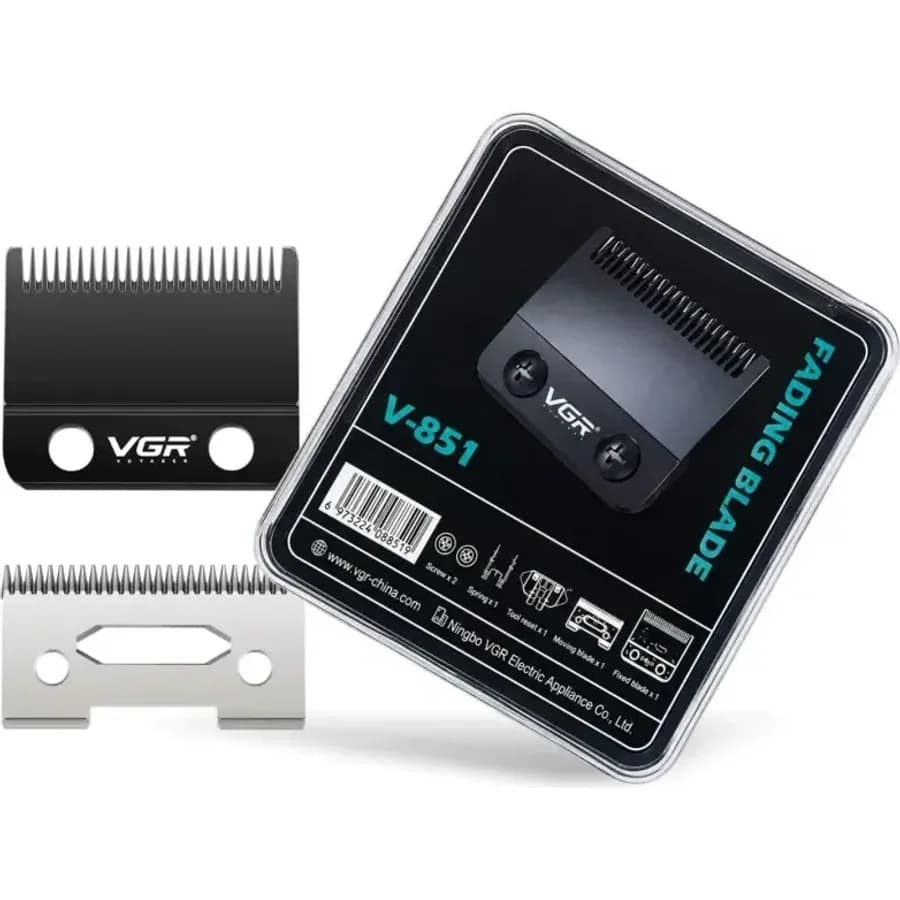 Conjunto de Lâminas Profissional “Fading Blade” VGR V-851 para Máquina de Corte