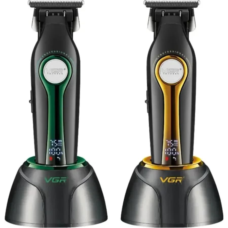 Máquina de Acabamento Profissional VGR Voyager com Base de Carregamento e Visor Digital