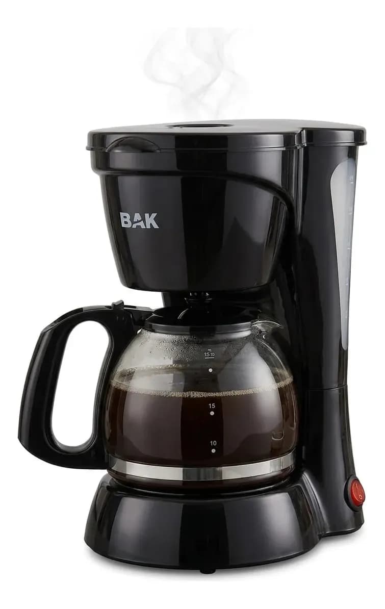 Cafeteira Elétrica Bak Jarra De Vidro 18 Xícaras Cor Preto