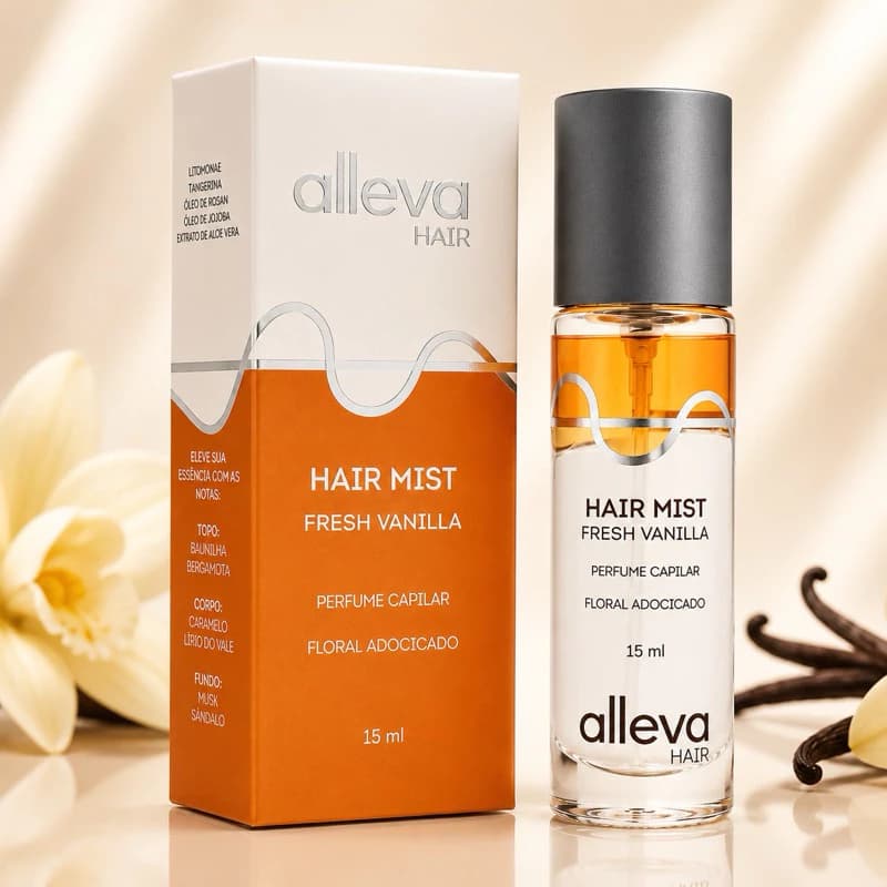 Hair Mist Fresh Vanilla Alleva Hair - Perfume Capilar
