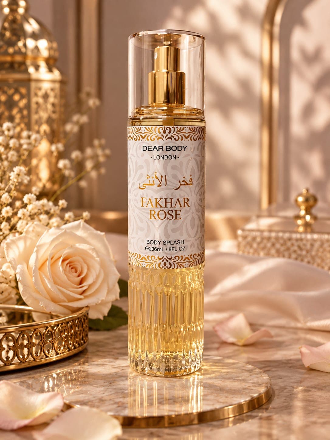 Body Splash Fakhar Rose Dear Body London 236ml